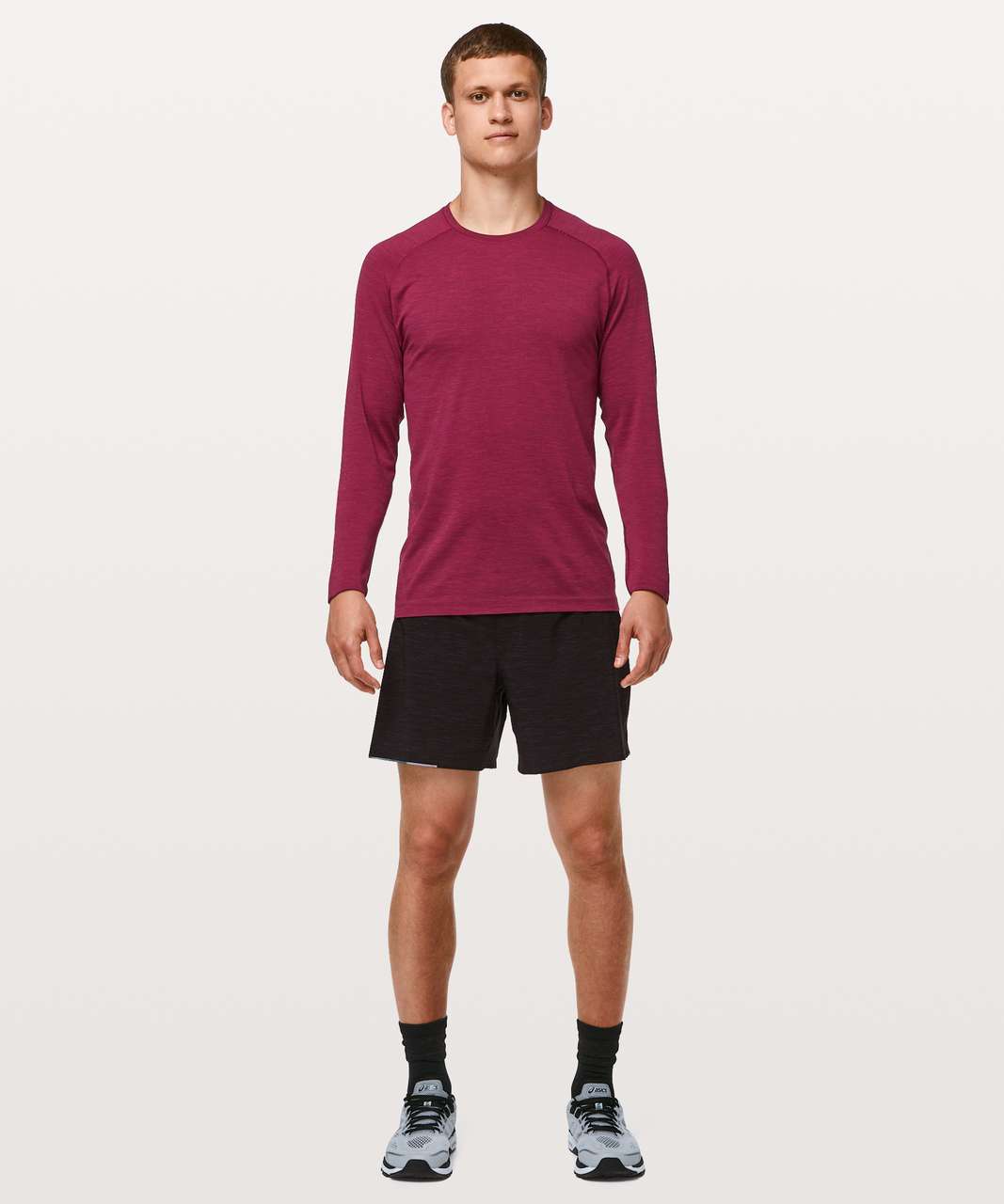 Lululemon Metal Vent Tech Long Sleeve - Violet Red / Dashing Purple