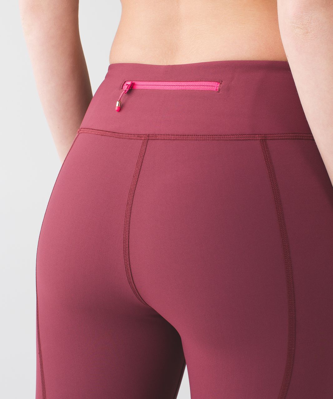 Lululemon Tight Stuff Burgundy Wine Berry Bon Bon - Depop