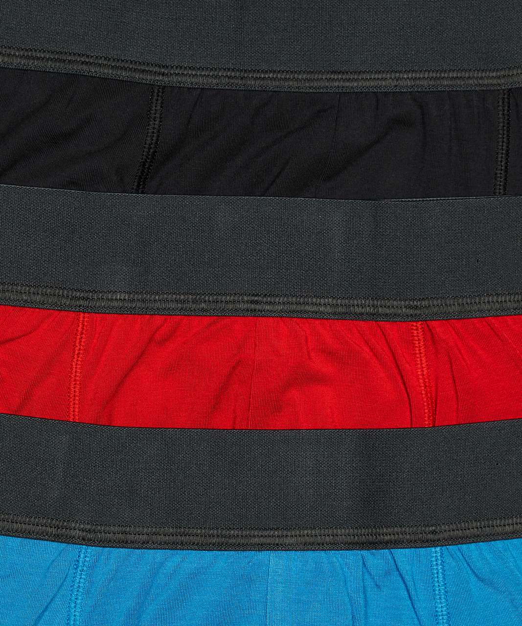 Lululemon Always In Motion Boxer *The Long One 3 Pack 7" - Black / Vivid Aqua / Bold Red