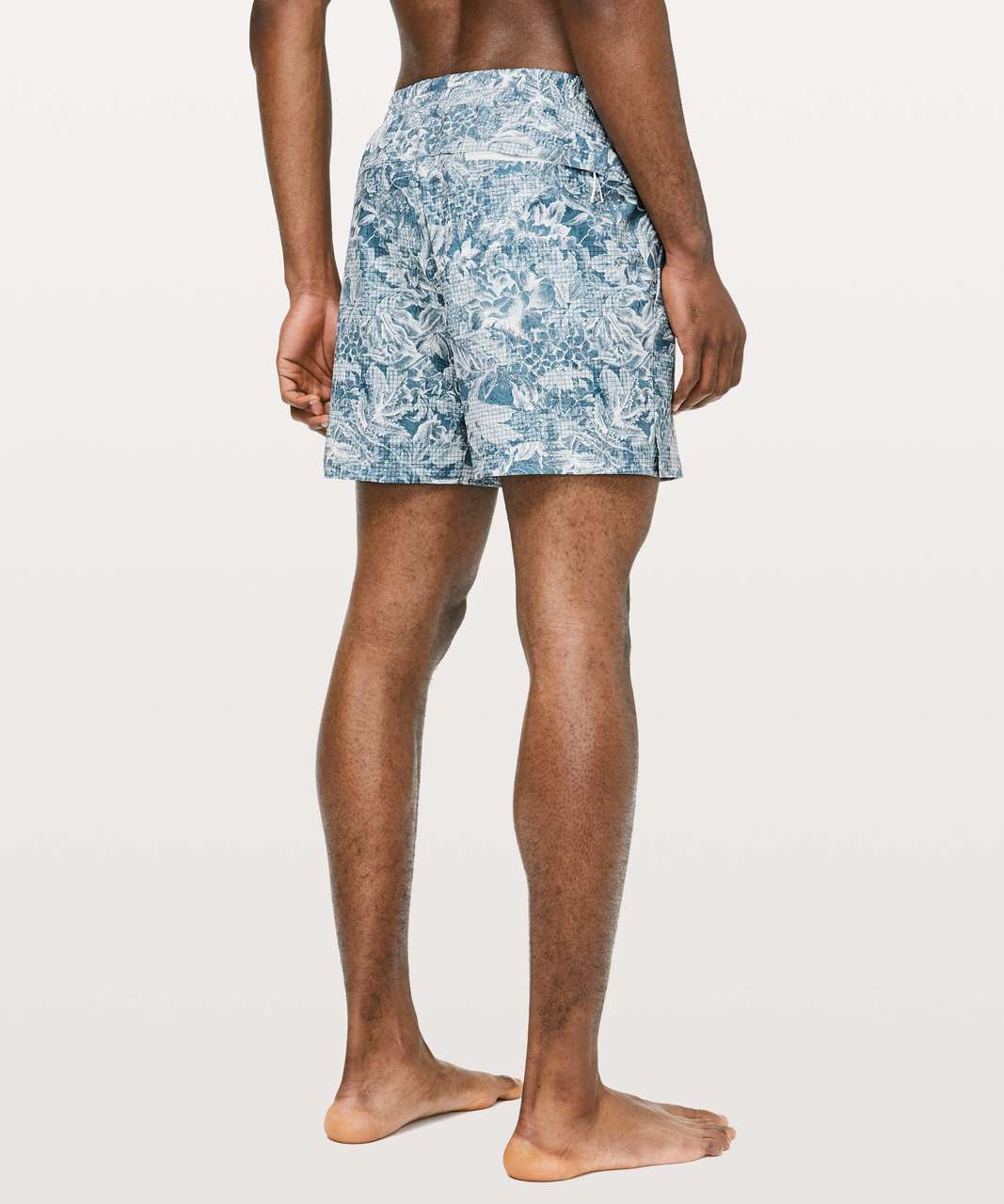 Lululemon Channel Cross Swim Short *5" - Botanica Ocean Mist Utility Blue