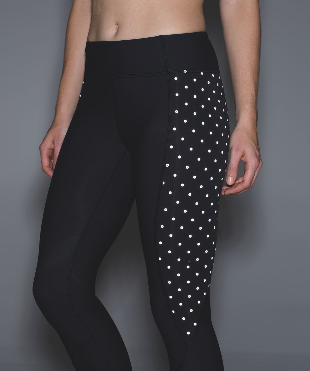 Lululemon Tight Stuff Tight - Black / Sequin Dot Black Silver / White