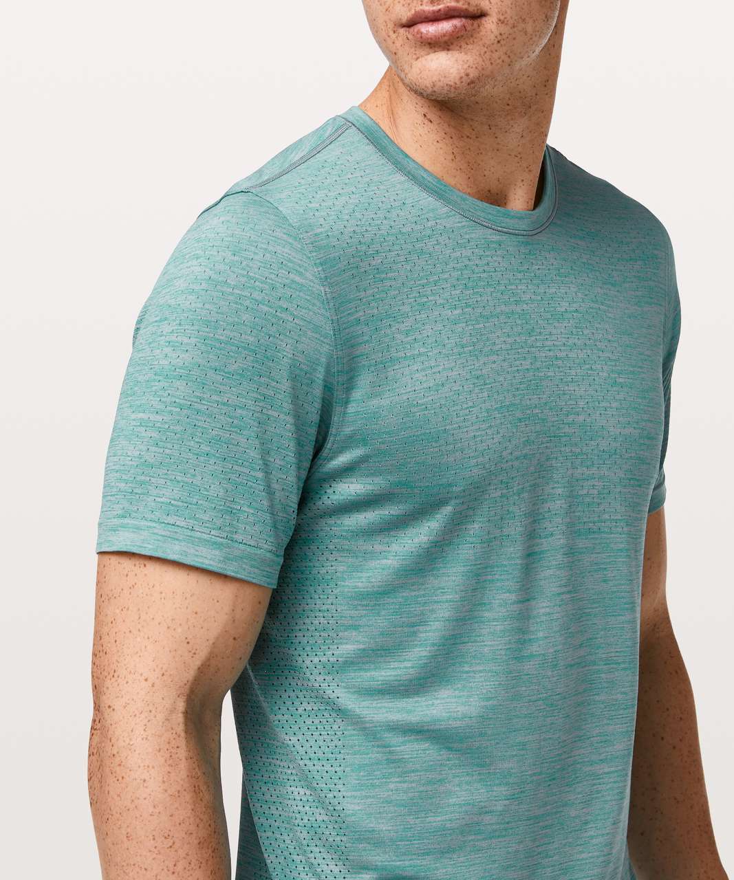 Lululemon Metal Vent Tech Surge Short Sleeve - Amazonite / Light Cast