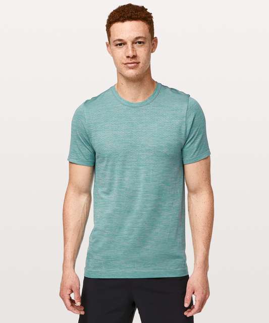 Lululemon Metal Vent Tech Surge Short Sleeve - Laguna / Spirit Green - lulu  fanatics