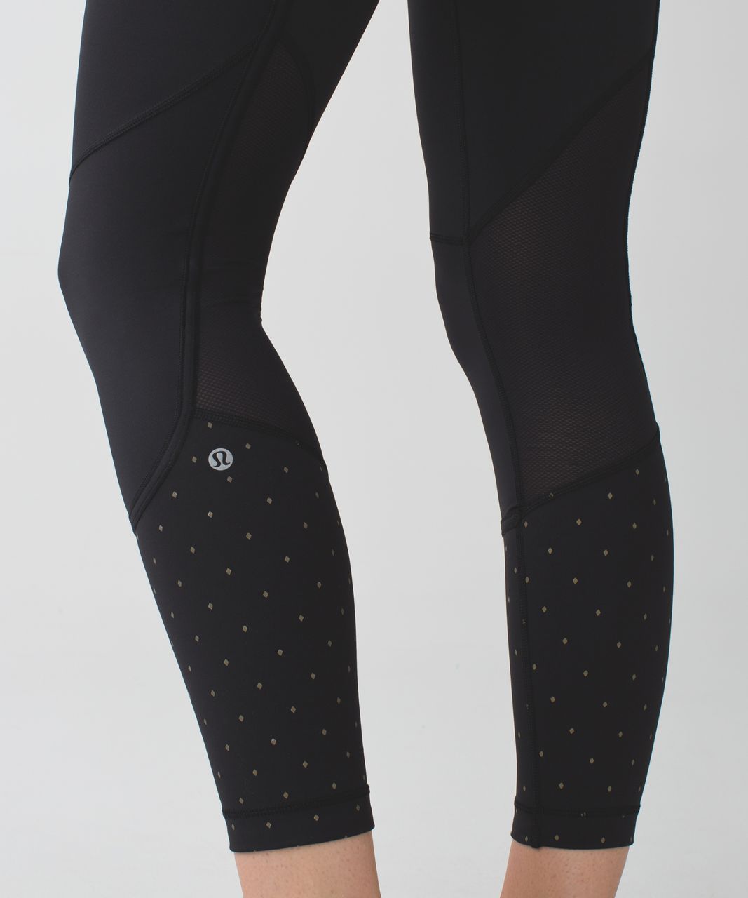 Lululemon Pedal To The Medal 7/8 Tight - Black / Night Fall Black Multi ...