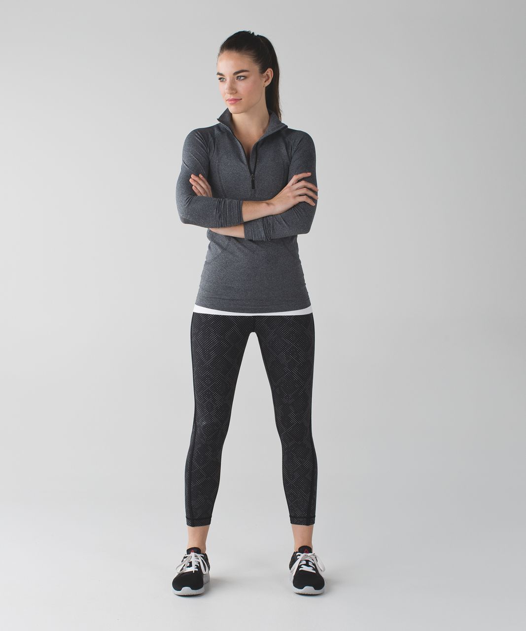 Lululemon Pace Tight (Full-On Luxtreme) *Lights Out - Black / Ravish Reptile Silver Black