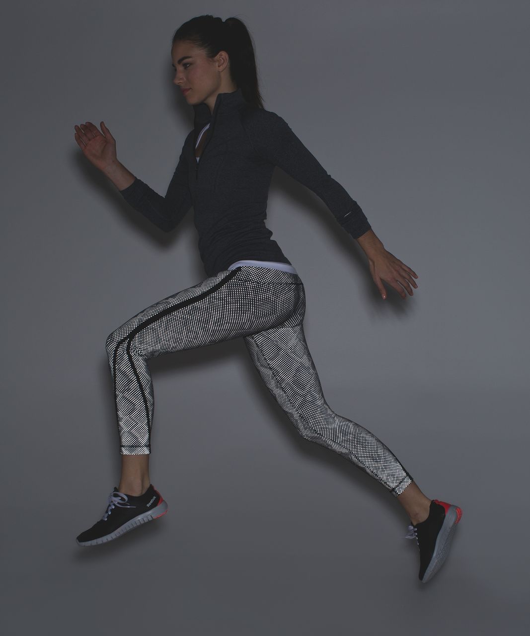 Lululemon Pace Tight (Full-On Luxtreme) *Lights Out - Black / Ravish Reptile Silver Black