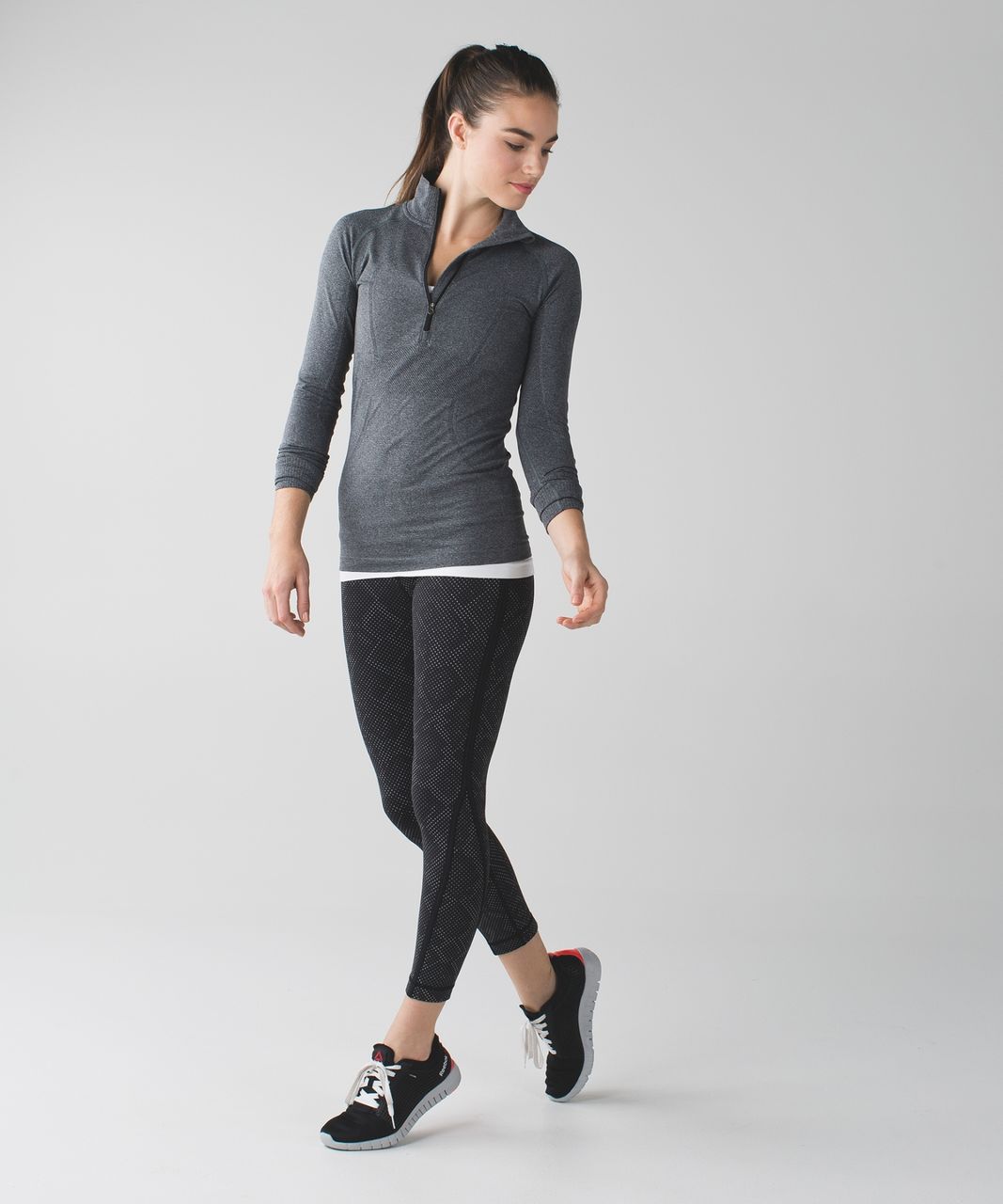 Lululemon Pace Tight (Full-On Luxtreme) *Lights Out - Black / Ravish Reptile Silver Black