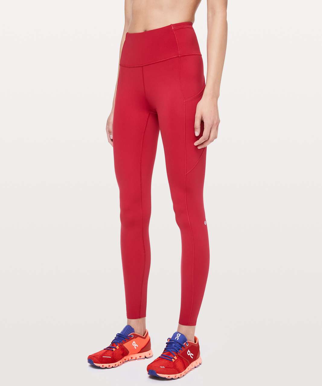 Lululemon Fast and Free Tight 28 *Non-Reflective - Dark Red - lulu fanatics