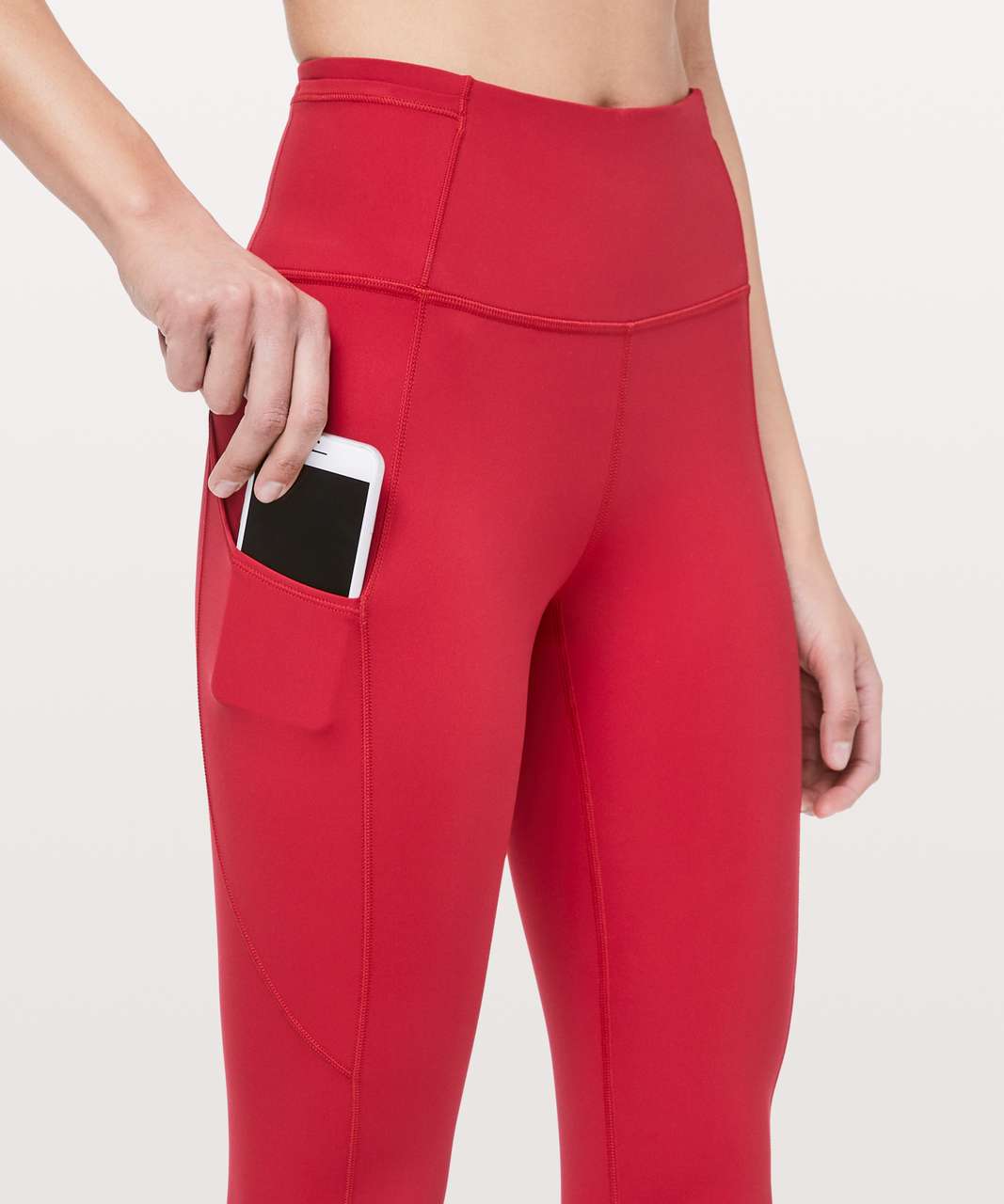 Lululemon Fast and Free Tight 28 *Non-Reflective - Dark Red - lulu fanatics