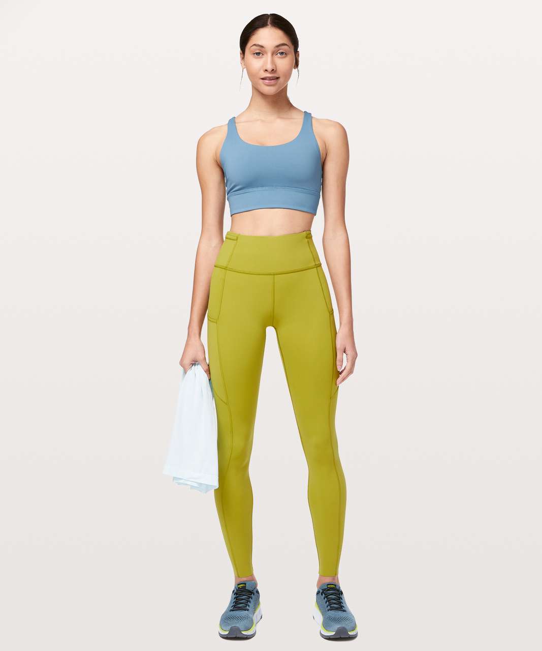 Lululemon Fast and Free Tight 28" *Non-Reflective - Golden Lime