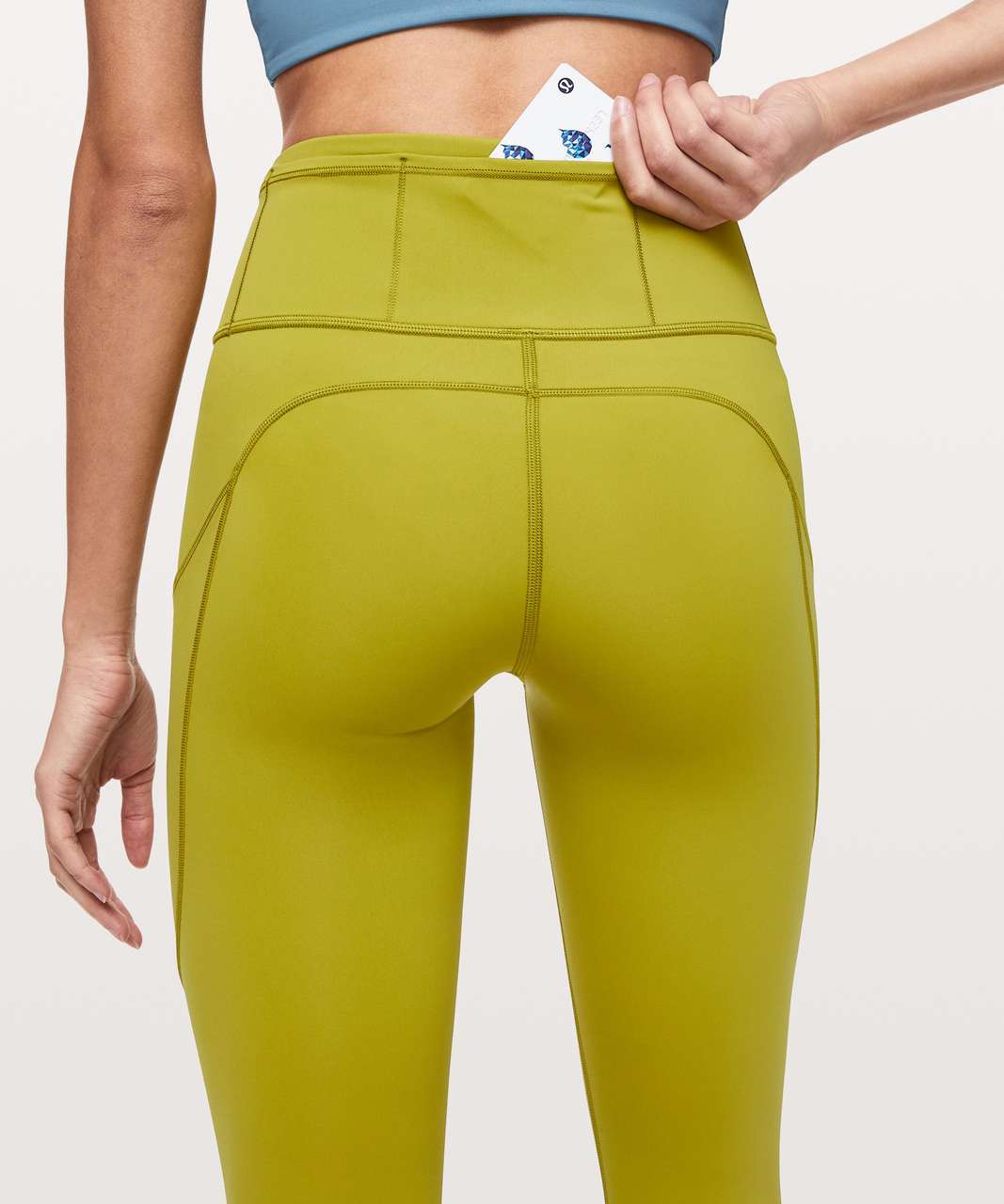 Lululemon Fast and Free Tight 28" *Non-Reflective - Golden Lime