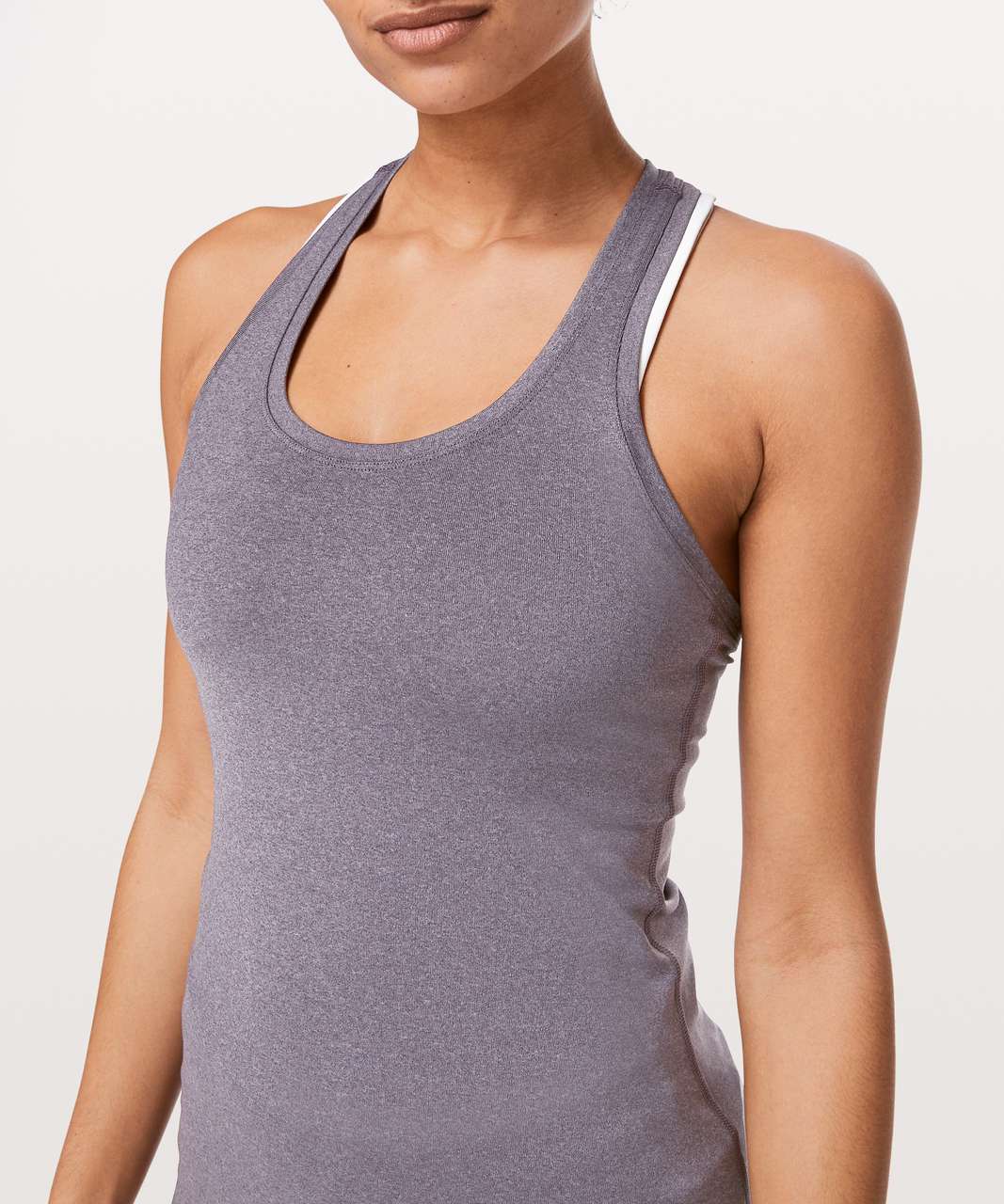 Lululemon Cool Racerback II - Heathered Graphite Purple