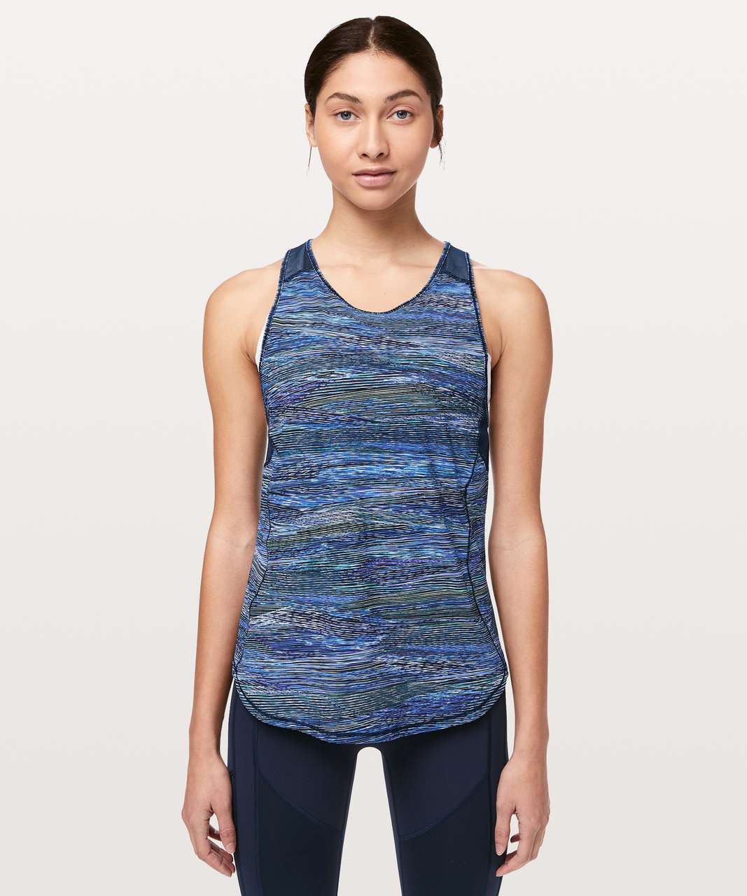 Lululemon Sculpt Tank II - Interconnect Blue Multi