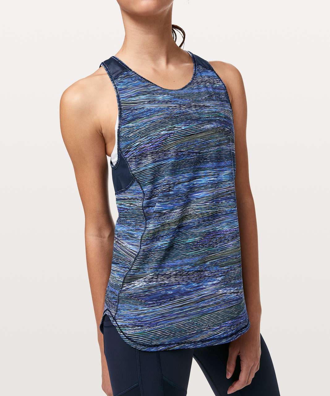 Lululemon Sculpt Tank II - Interconnect Blue Multi