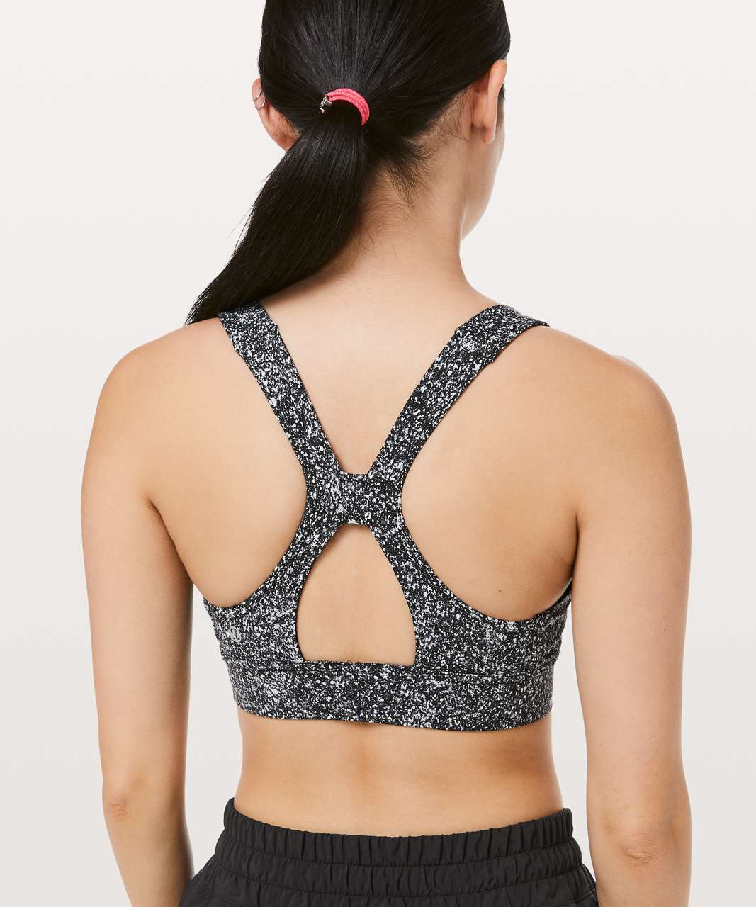 Lululemon Power Through Bra - Diffuse Starlight Black