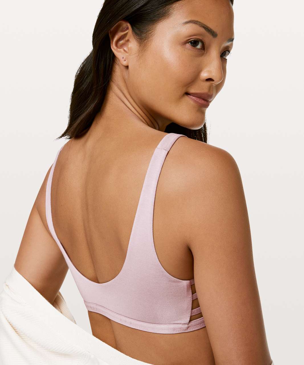 Lululemon Simply Gathered Bralette - Smoky Blush - lulu fanatics