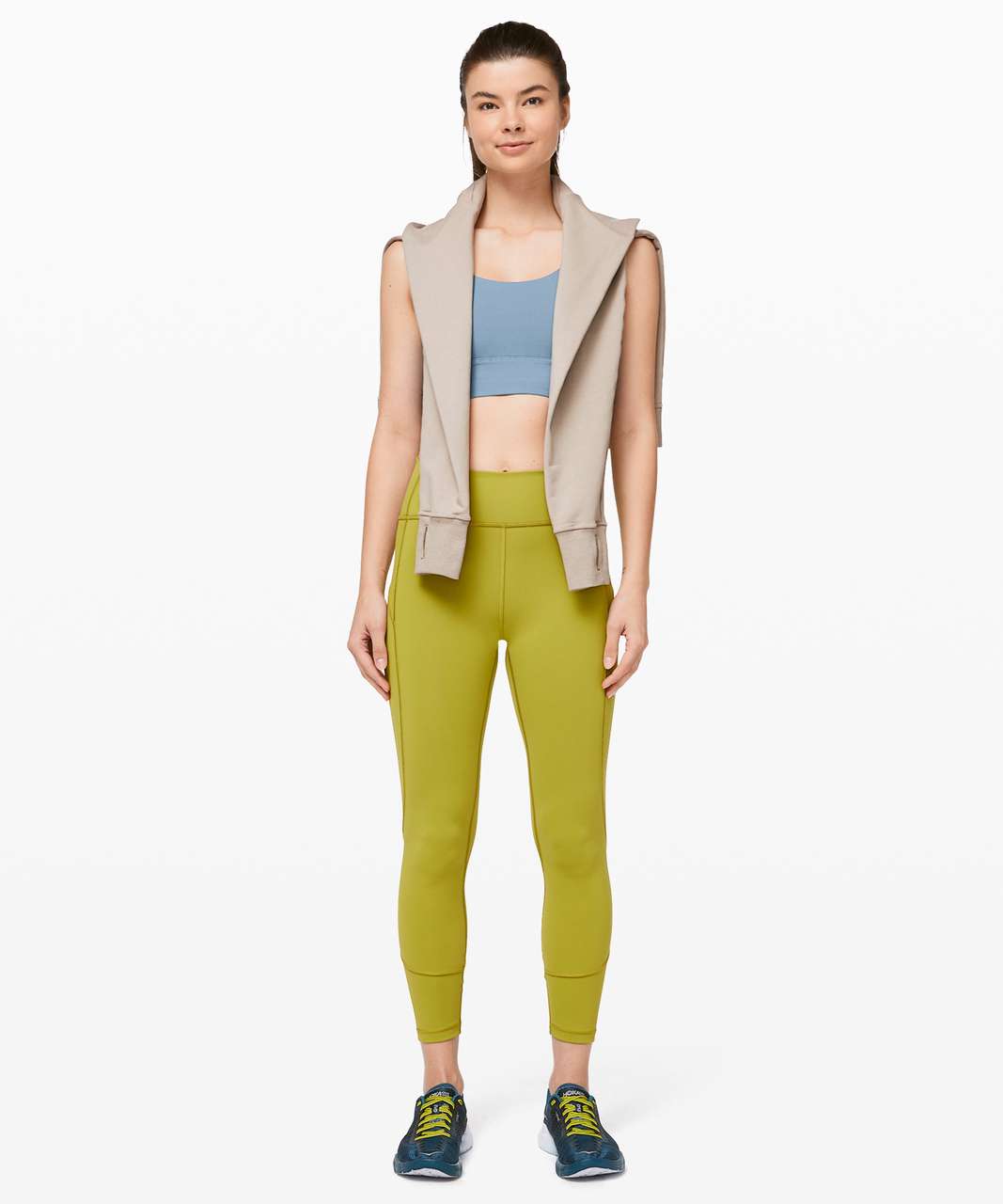 Lululemon In Movement Tight 25" *Everlux - Golden Lime