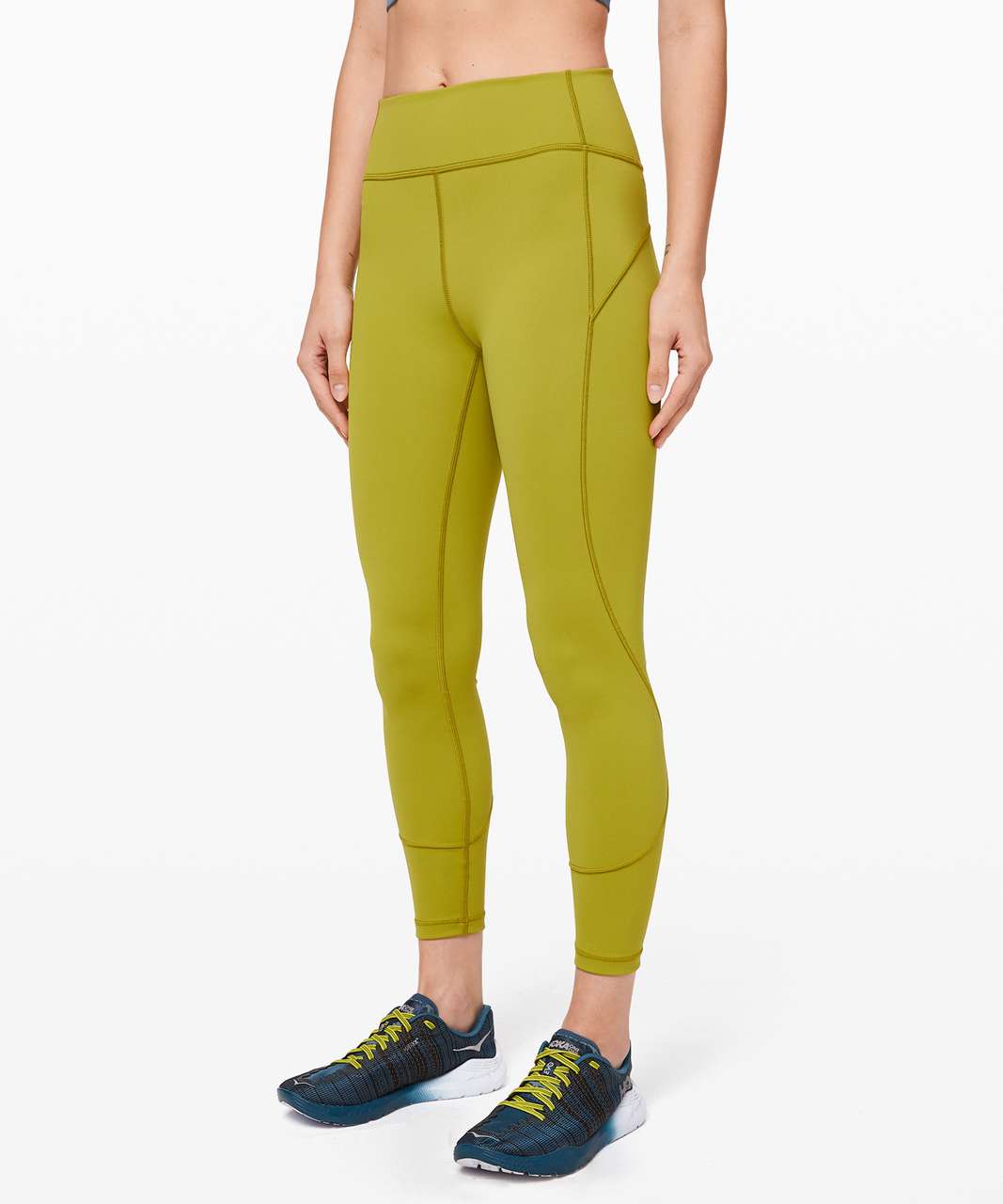 Lululemon In Movement Tight 25 *Everlux - Golden Lime - lulu fanatics