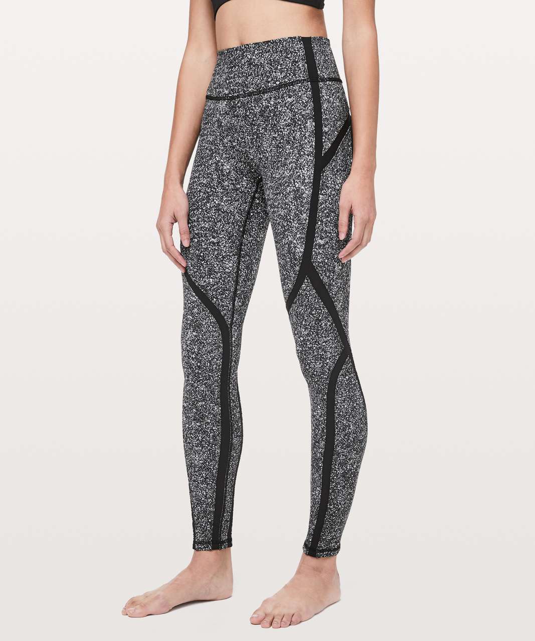 Lululemon Sleek and Strong Tight *28 - Diffuse Starlight Black / Black - lulu  fanatics