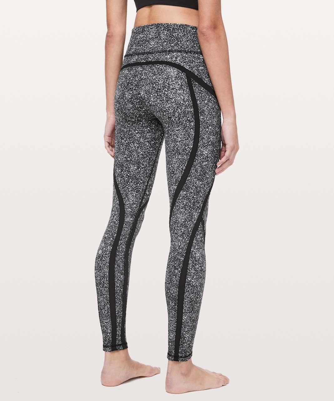 Lululemon Sleek and Strong Tight *28" - Diffuse Starlight Black  / Black