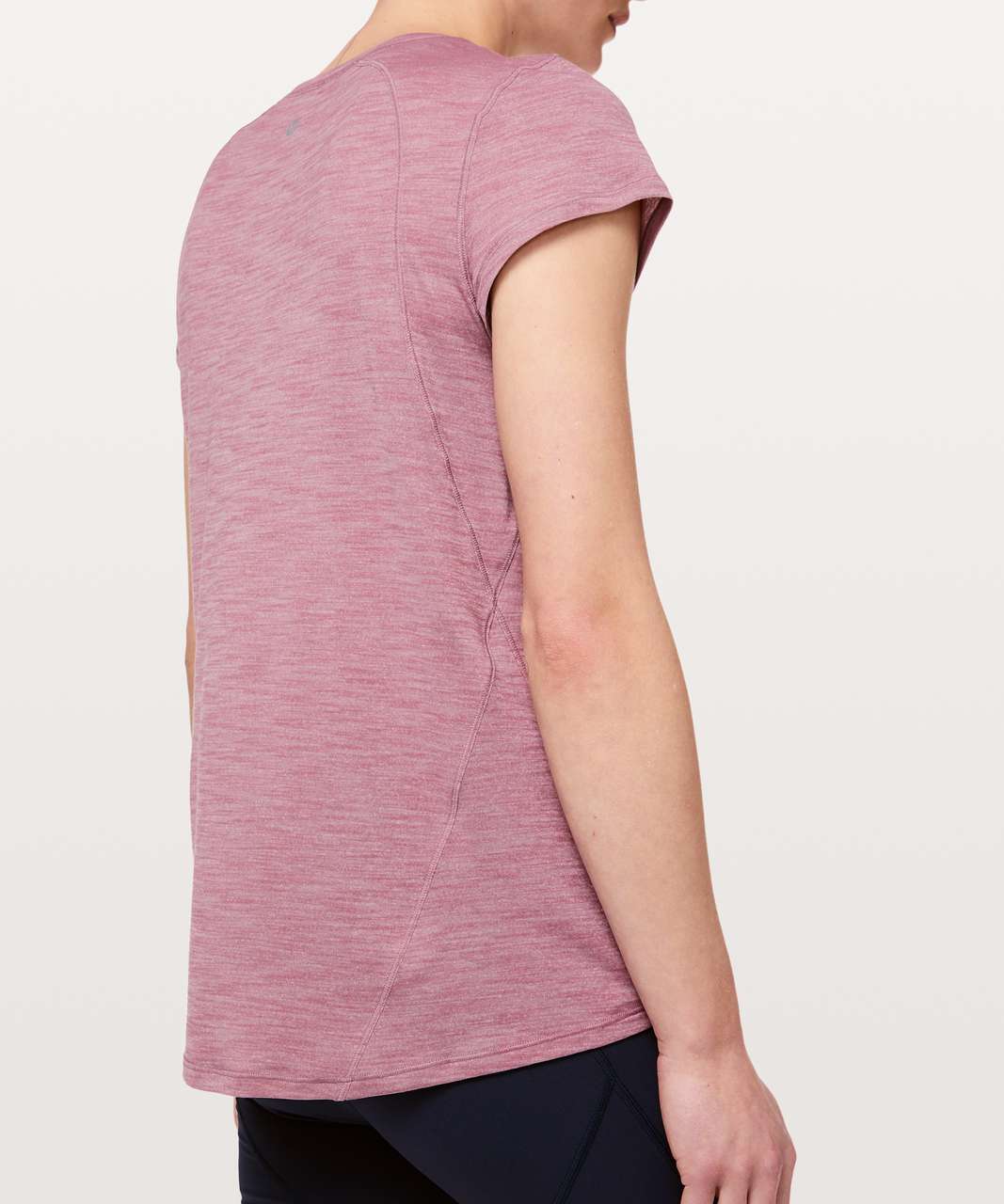 Lululemon Another Mile Short Sleeve - Heathered Figue