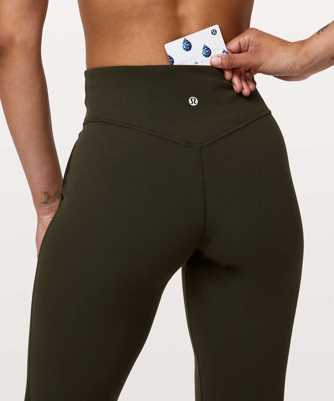 lululemon athletica, Pants & Jumpsuits, Lululemon Olive Green Leggings