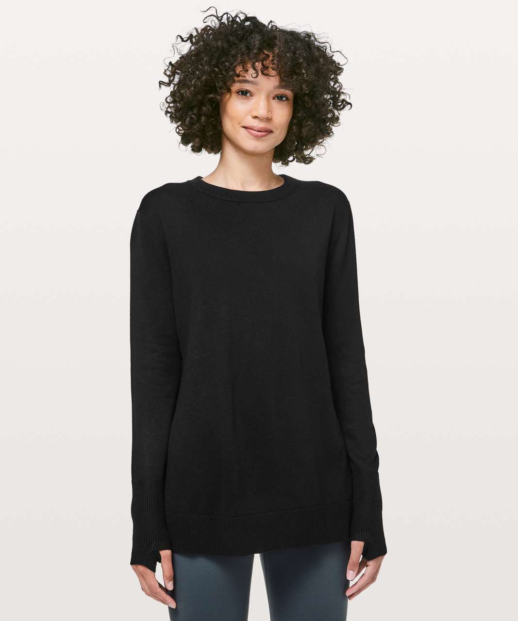 Lululemon Women's Black At Ease Hoodie Sweatshirt Size 2 N60416 Long Sleeve  Top