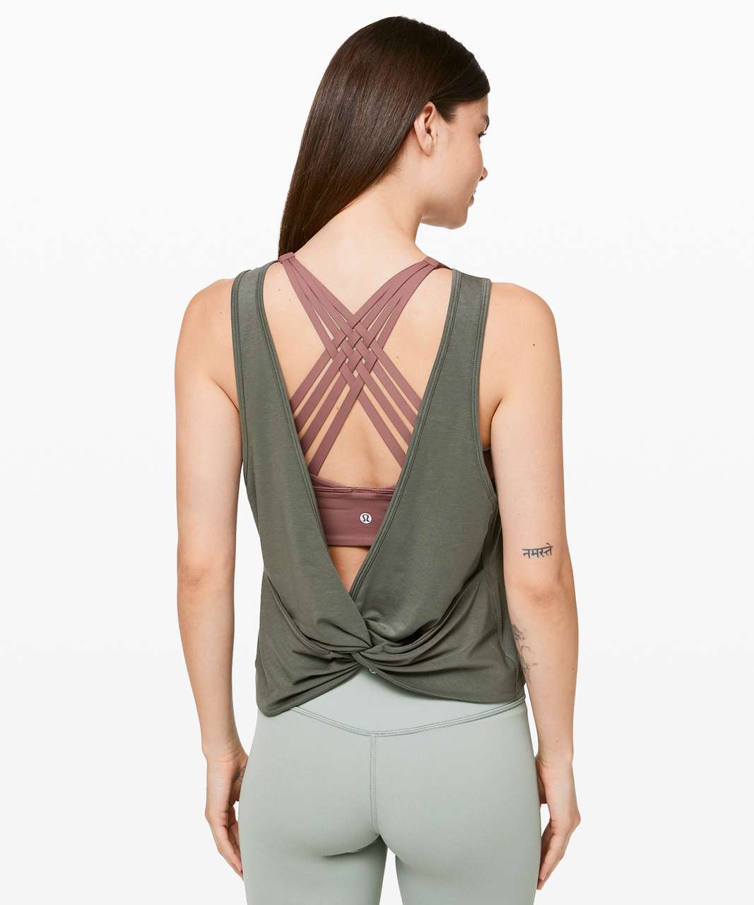 Lululemon Twist It Tank - Grey Sage - lulu fanatics