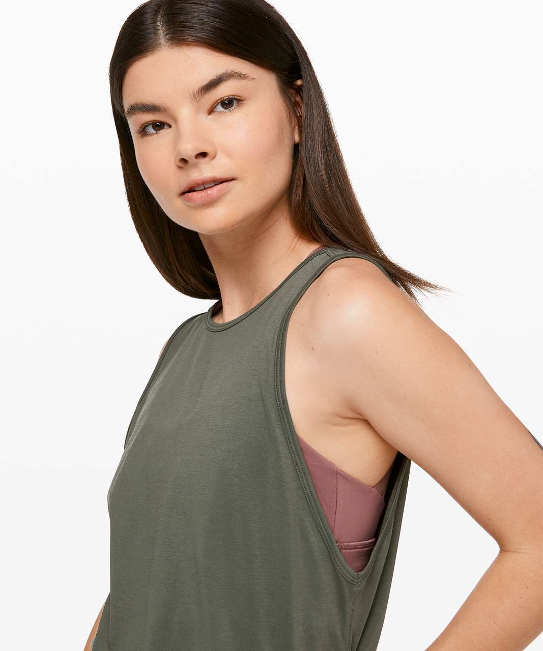 Lululemon Twist It Tank - Grey Sage