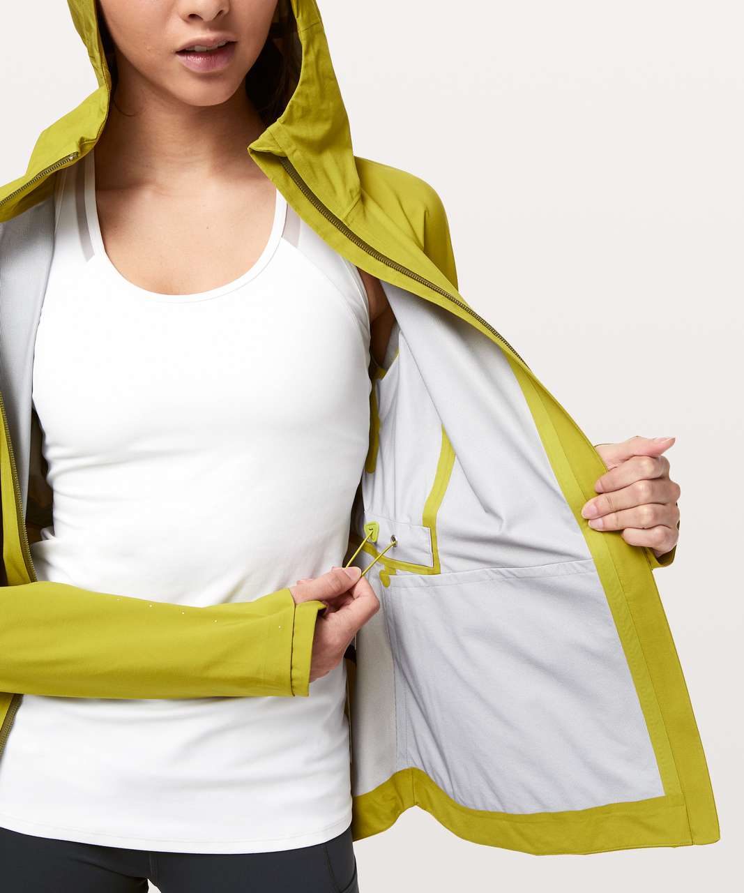 Lululemon The Rain Is Calling Jacket II - Golden Lime