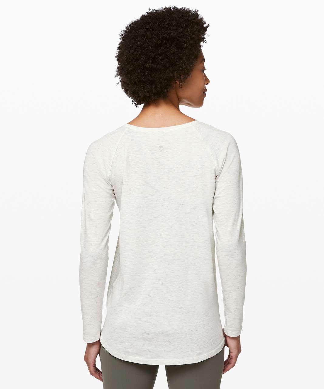 Lululemon Emerald Long Sleeve - Heathered Dove Grey