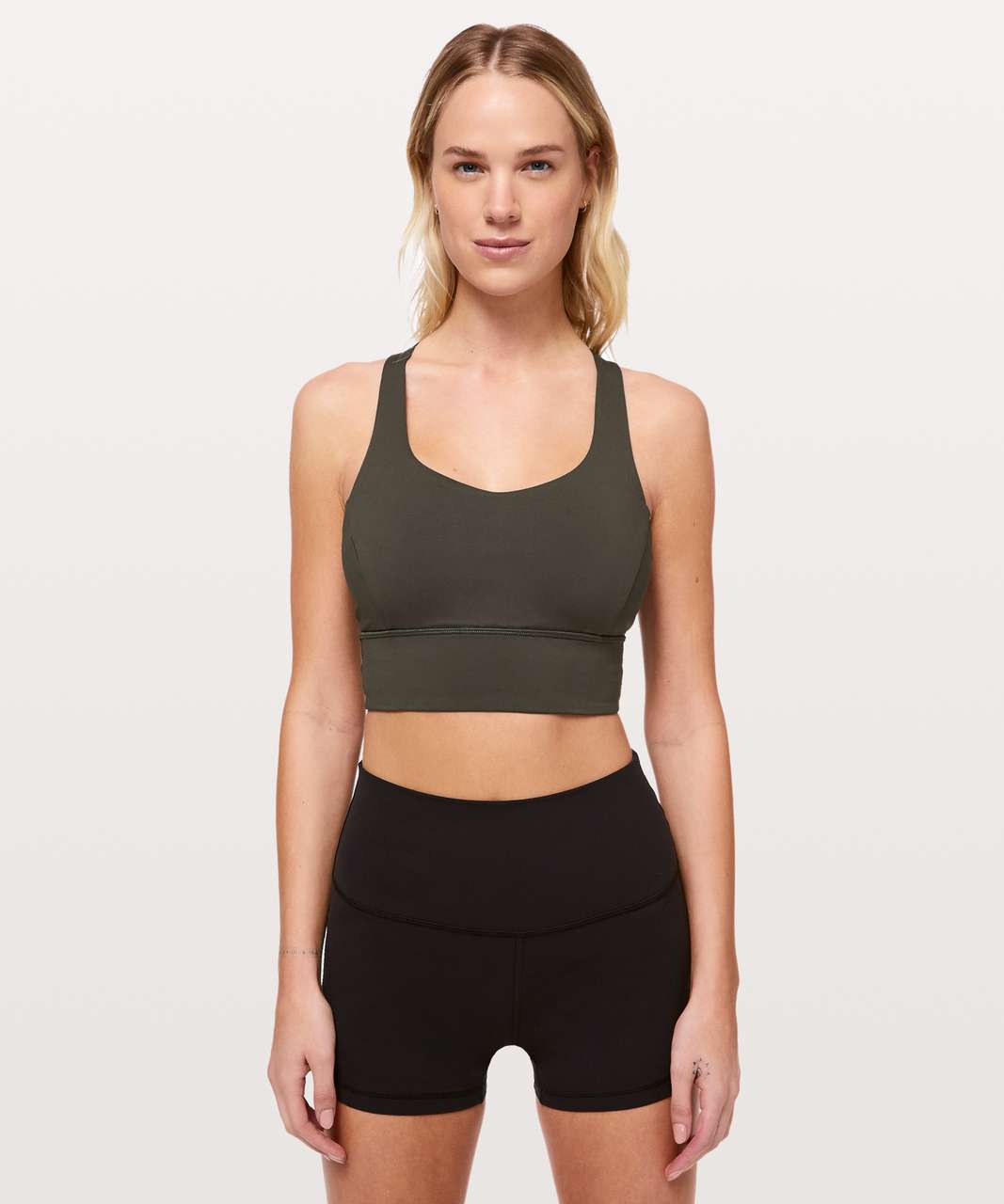 Lululemon Free To Be Serene Bra *Long Line - Dark Olive