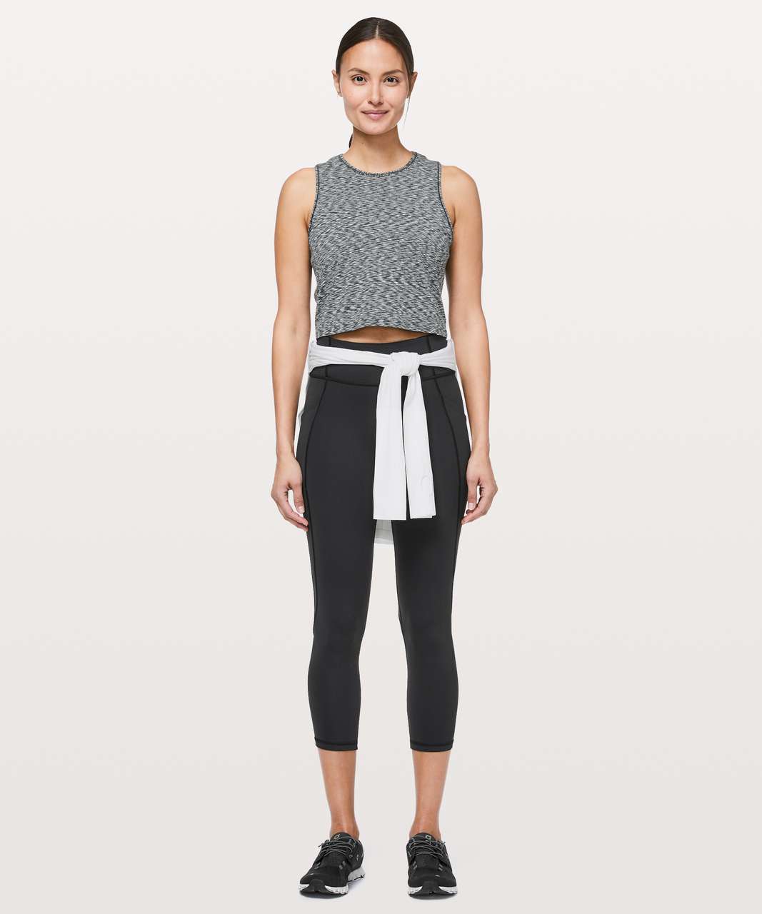 Lululemon Cinch Me Up Front Tank - Black - lulu fanatics