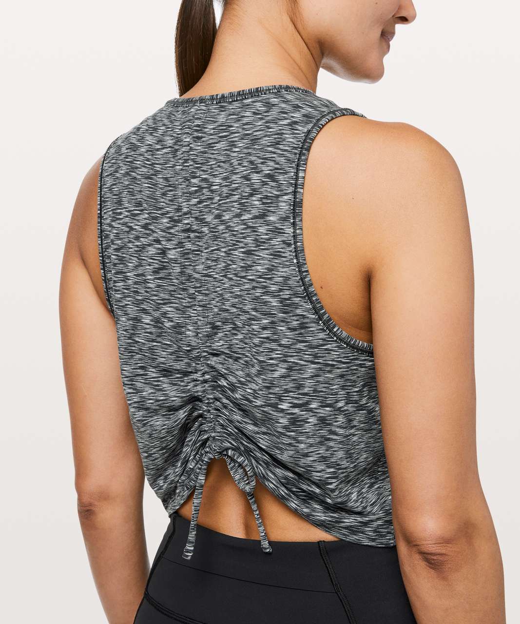 Lululemon Cinch Me Up Tank - Spaced Out Space Dye Black White