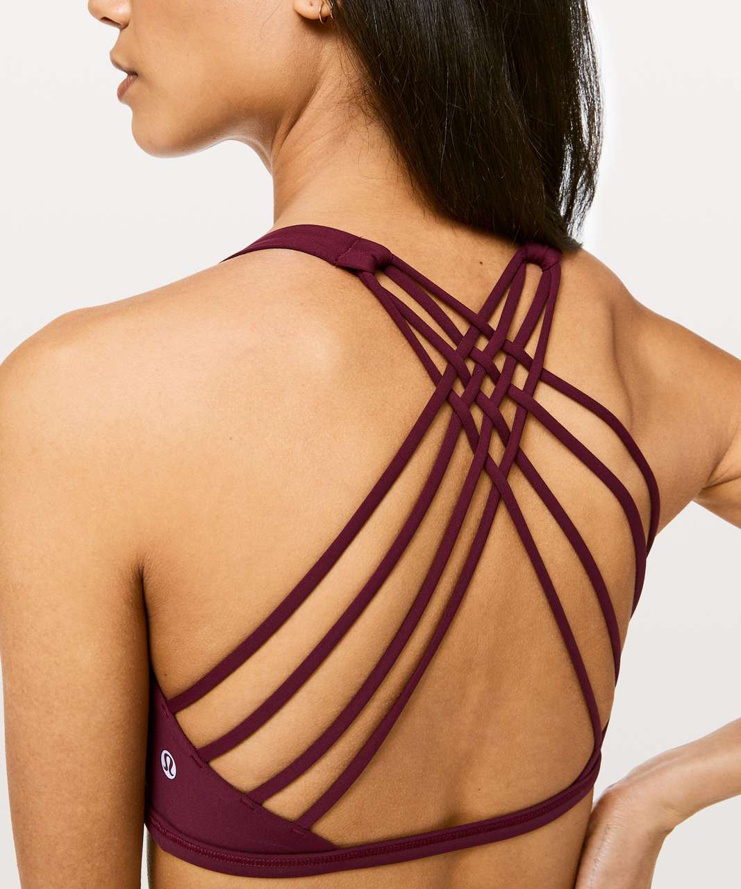 Lululemon Free To Be Bra (Wild) - Ruby Wine - lulu fanatics