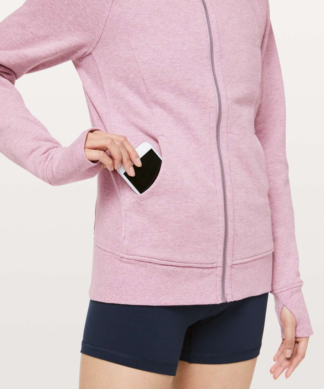 NEW Women Lululemon Scuba Oversized Full Zip Hoodie Brier Rose