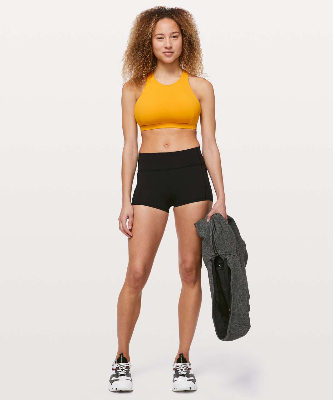 Lululemon Free To Be Serene Bra *High Neck - Honey Lemon