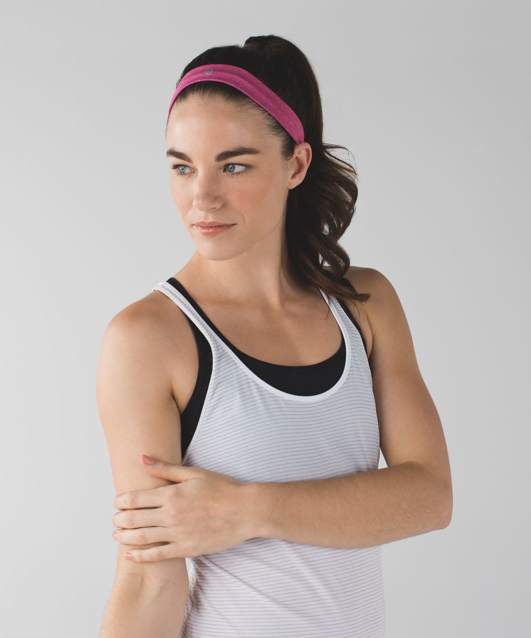 Lululemon Cardio Cross Trainer Headband - Heathered Berry Rumble