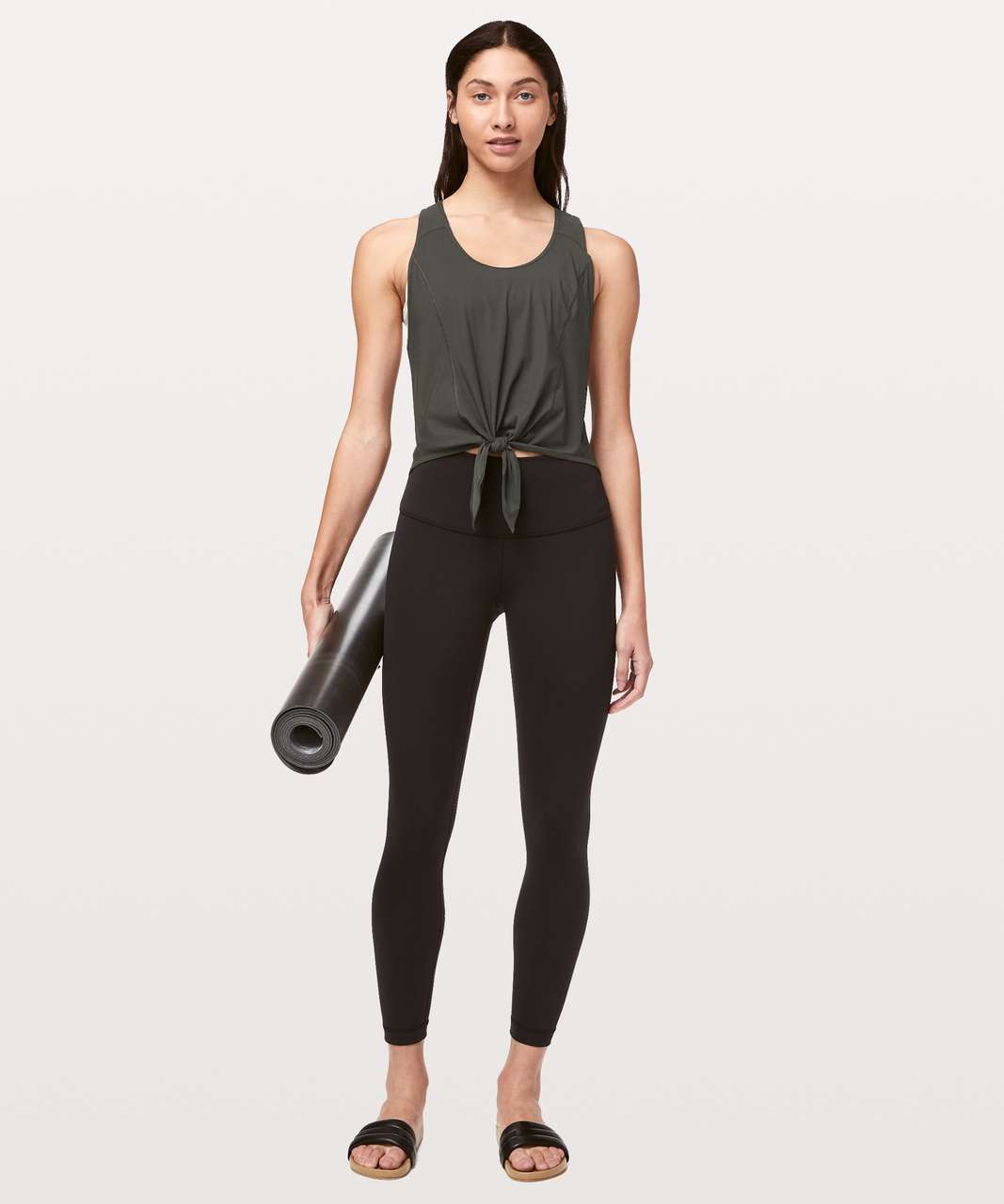 Lululemon Call It A Tie Tank - Dark Olive