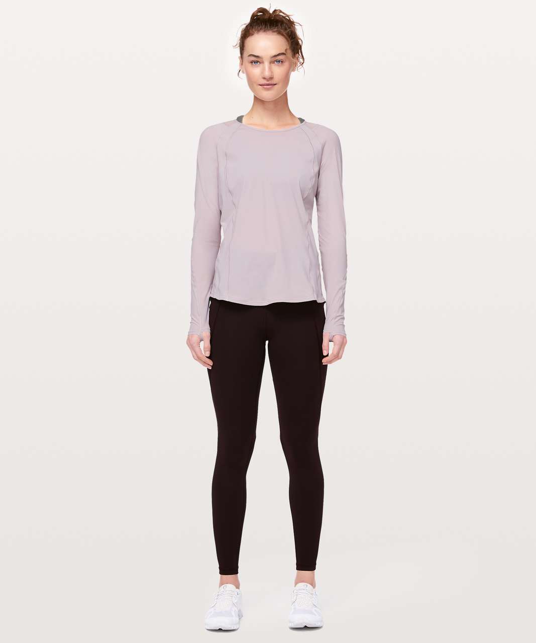 Lululemon Sculpt Long Sleeve - Powdered Mauve - lulu fanatics