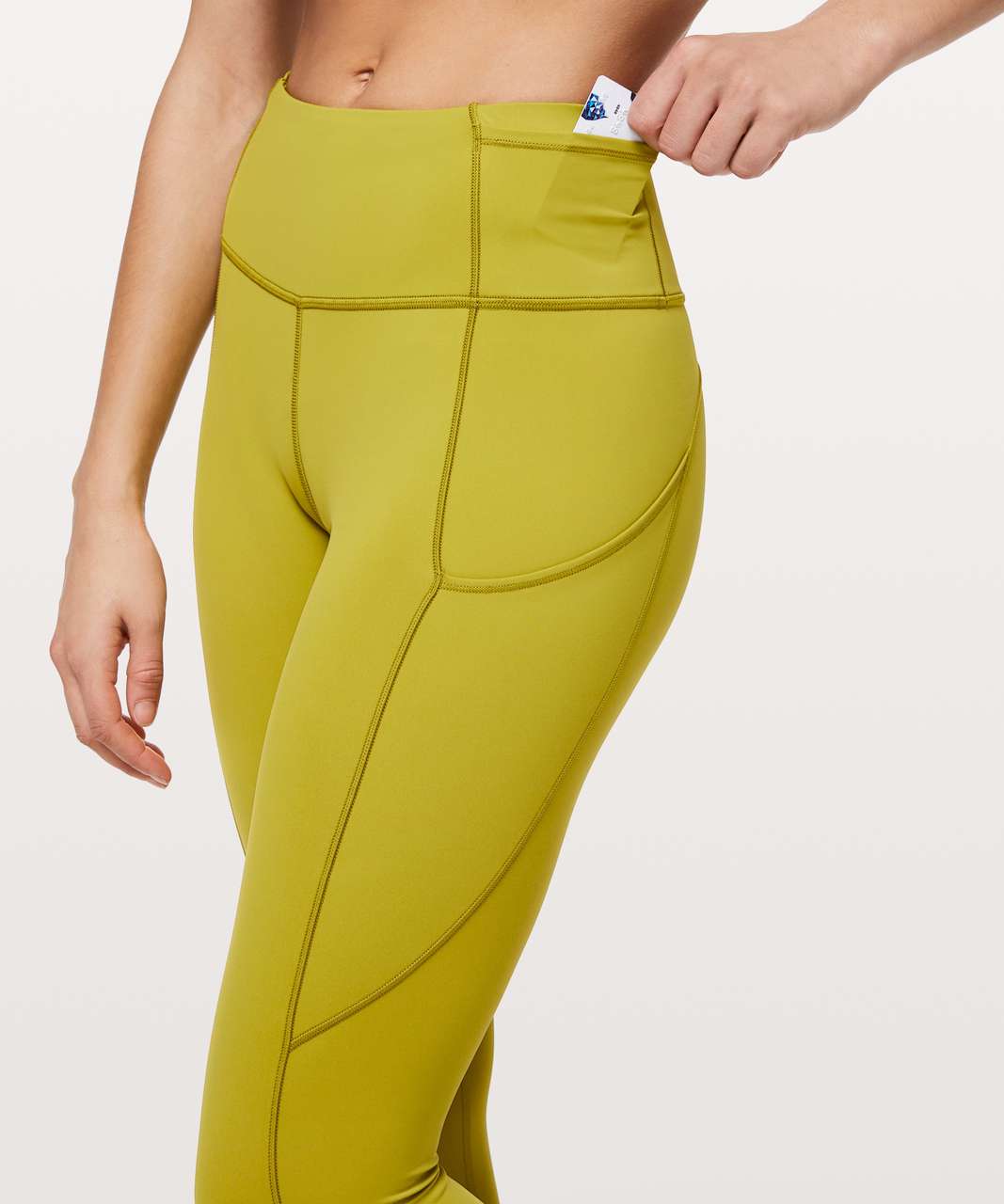 Lululemon Fast and Free Tight II 25" *Non-Reflective Nulux - Golden Lime