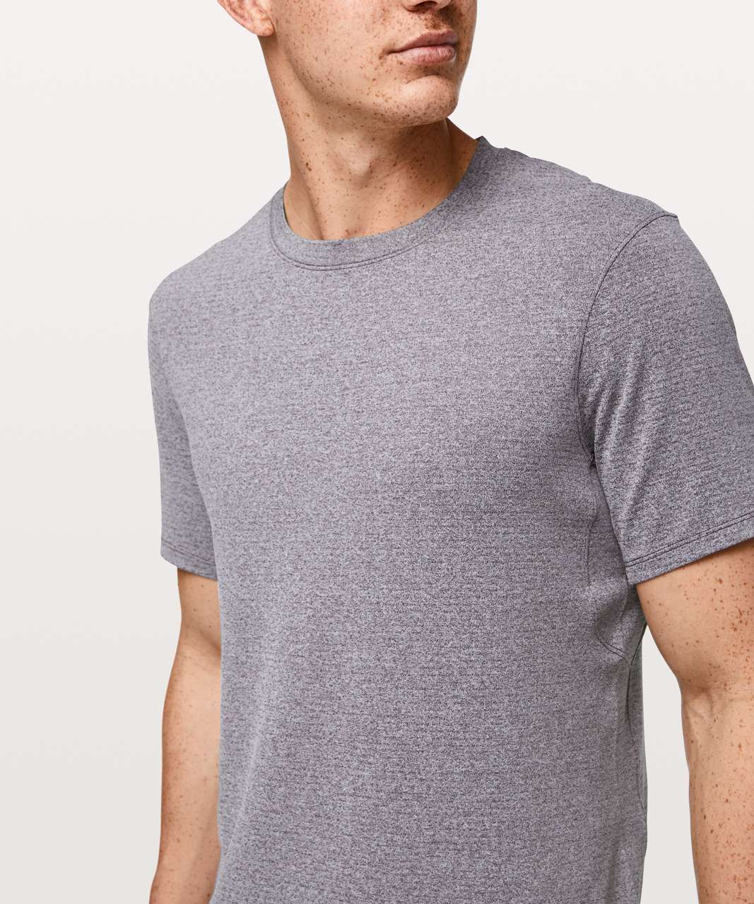 Lululemon Drysense Mesh Short Sleeve - Heathered Graphite Purple