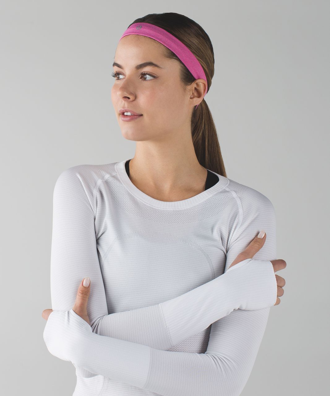 Lululemon Cardio Cross Trainer Headband - Heathered Pink Paradise