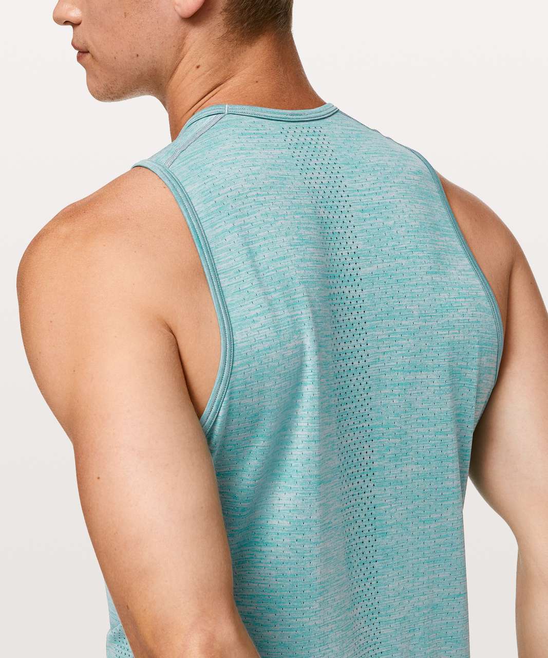 Lululemon Metal Vent Tech Surge Tank - Amazonite / Light Cast