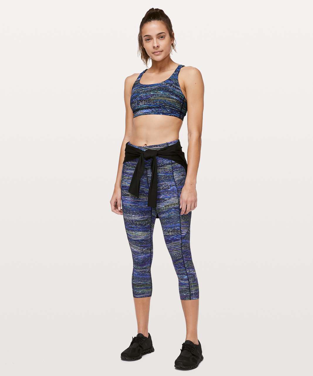 Lululemon Energy Bra - Interconnect Blue Multi