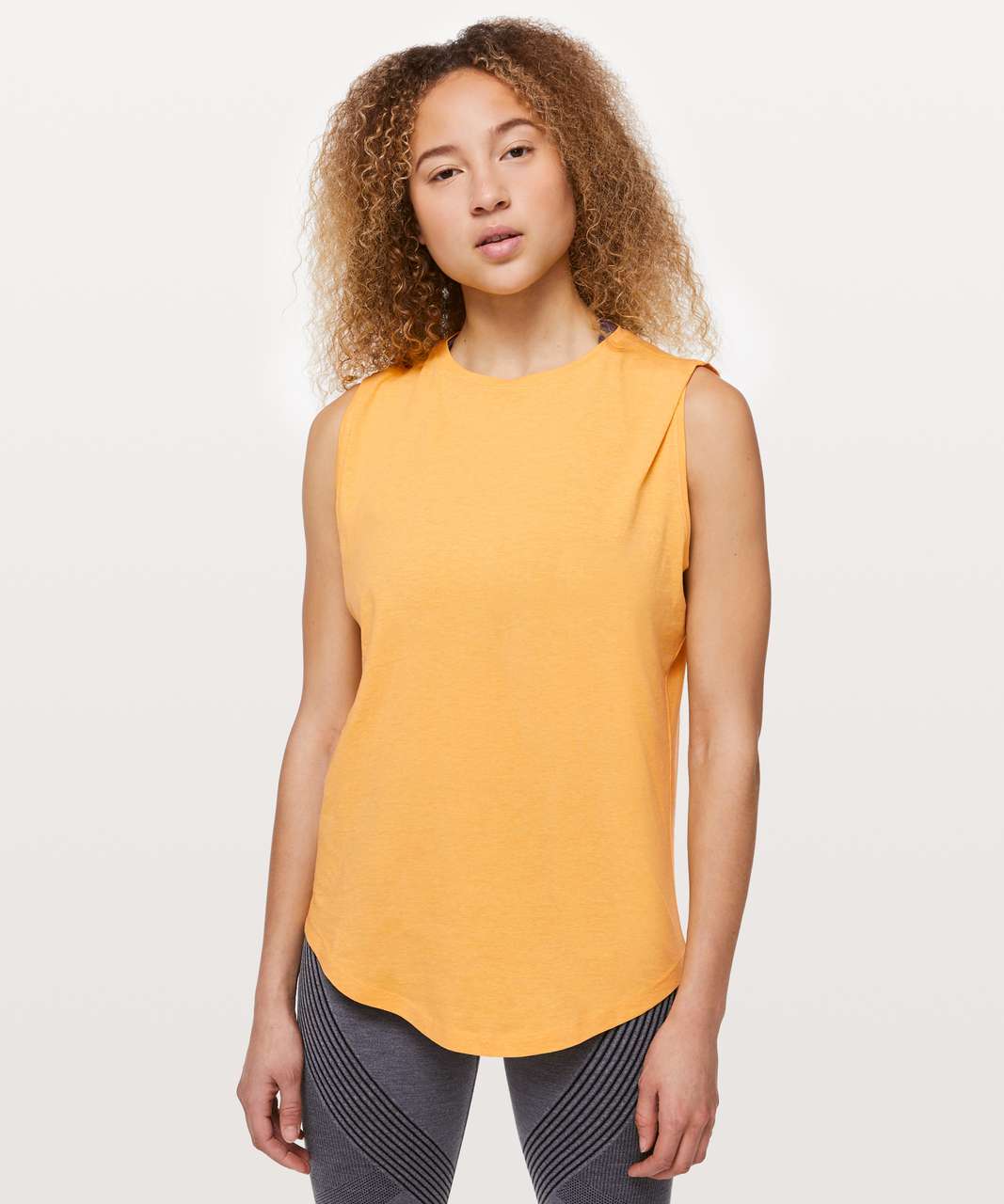 Lululemon Brunswick Muscle Tank - Heathered Honey Lemon