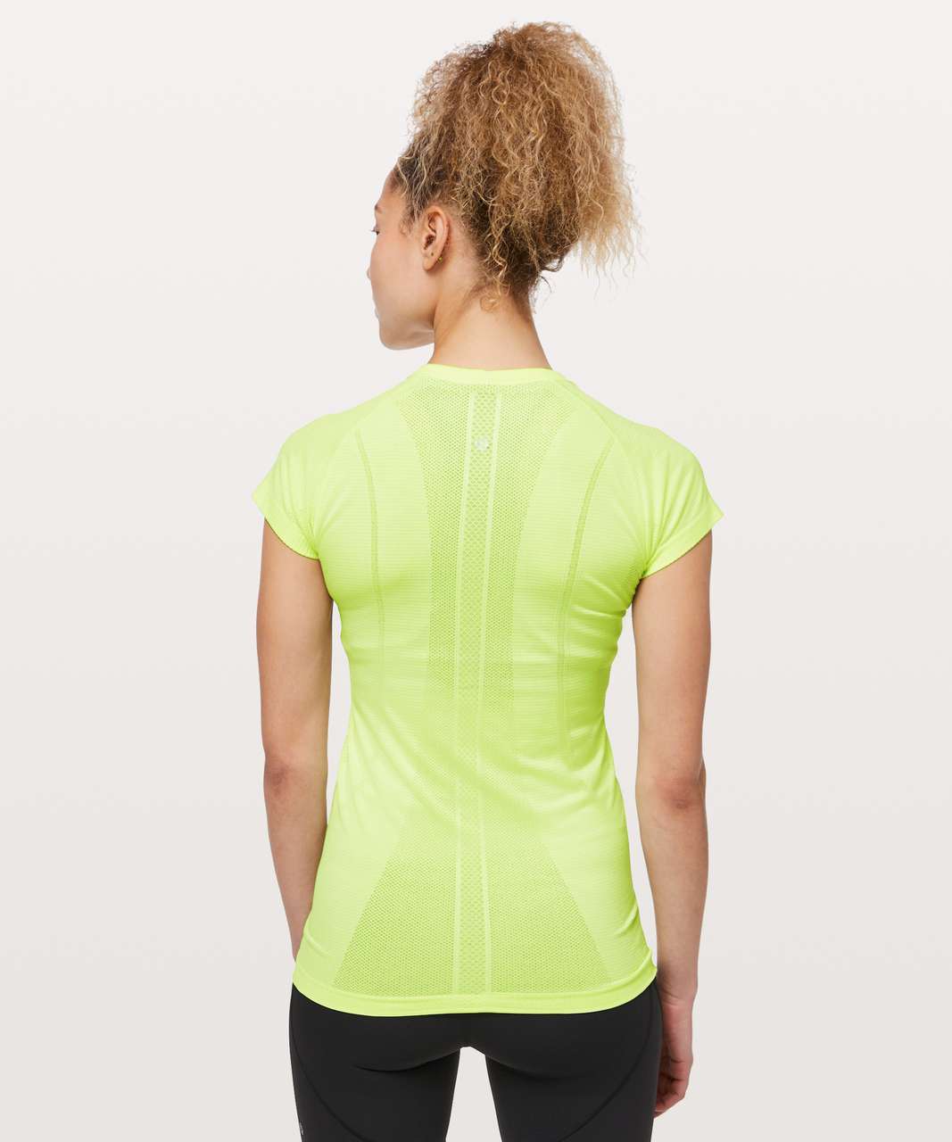 Lululemon Swiftly Tech Short Sleeve Crew - Florid Flash / White