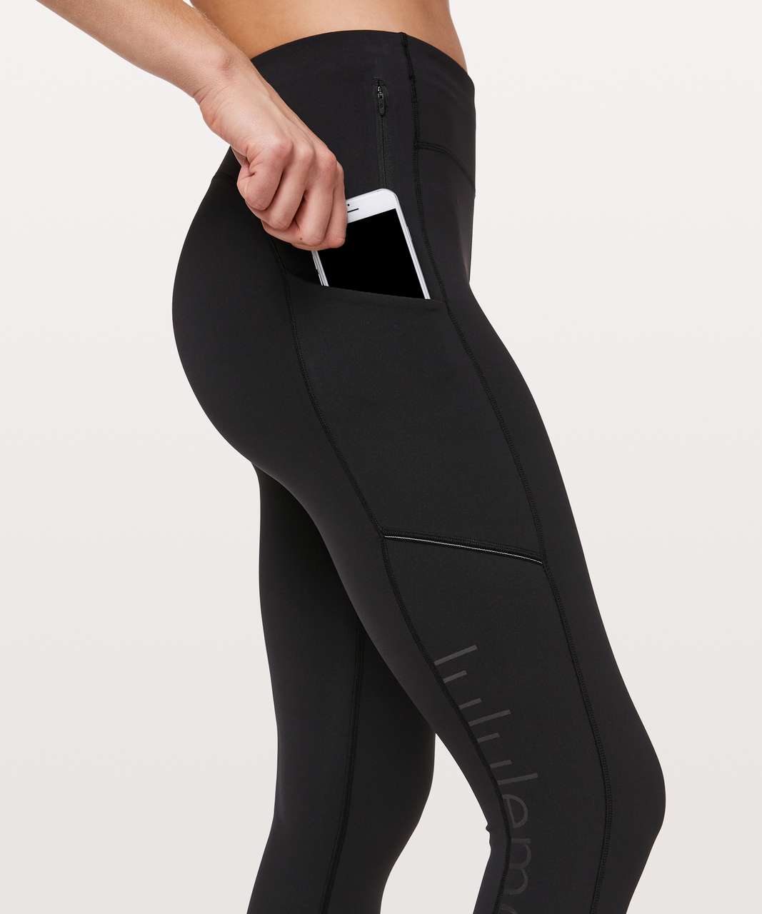 lululemon leggings with logo on leg