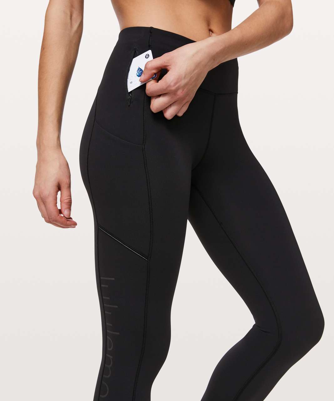 Lululemon Speed Up Tight *Logo 28 - Black - lulu fanatics