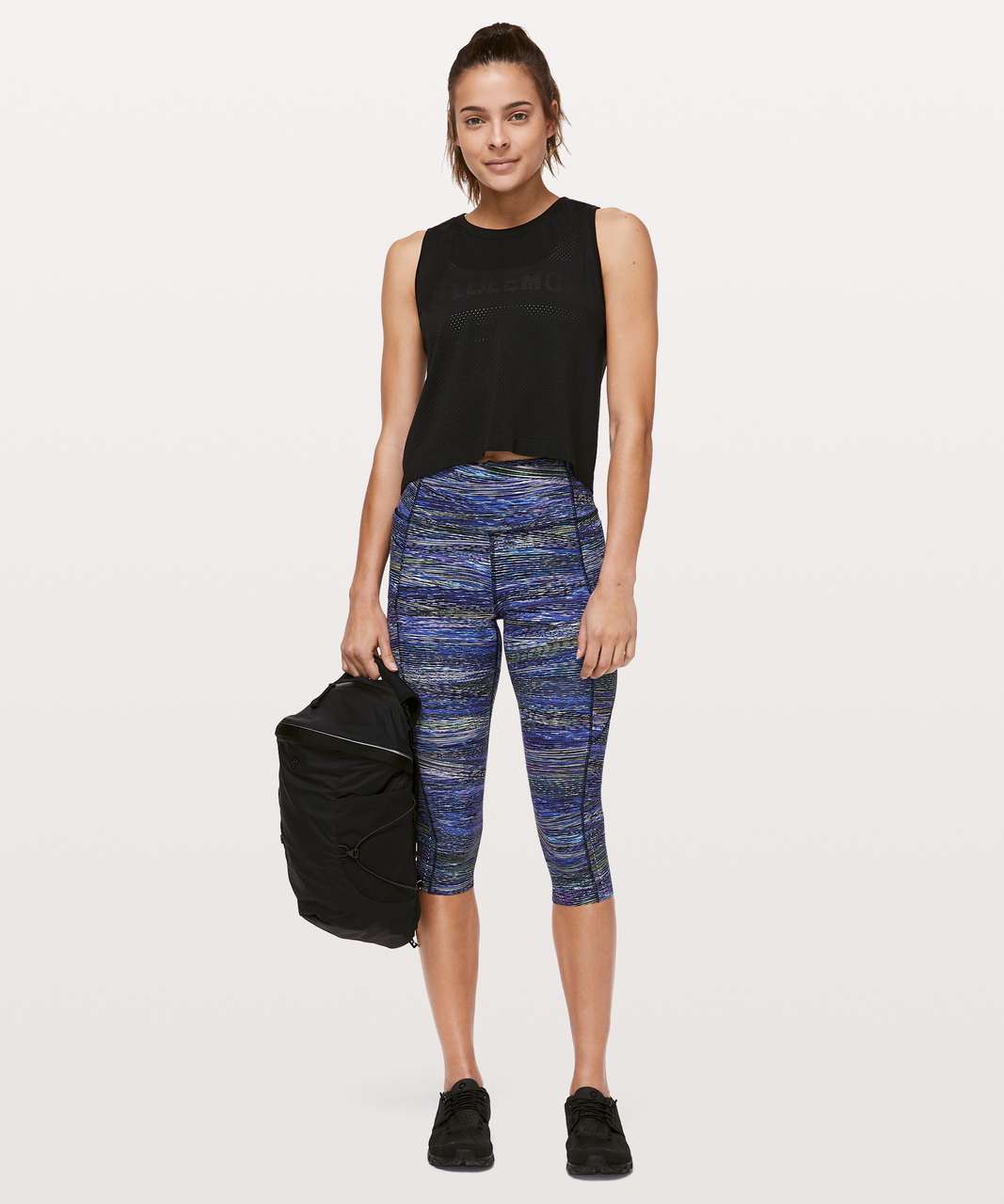 Lululemon Fast & Free Crop II *Nulux 19 - Black Cherry - lulu fanatics